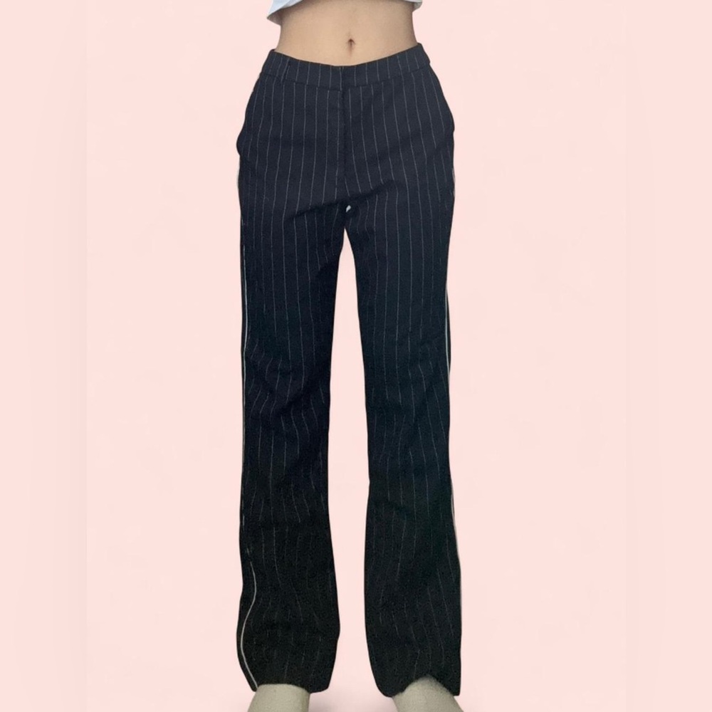 Abercrombie & Fitch Navy Pinstripe Pants